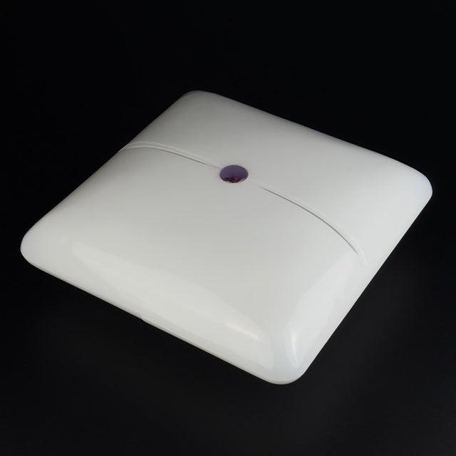 1970s Mid-Century Modern Ceiling Lamp in Stained Glass from De Majo, 1970s For Sale - Image 5 of 17