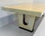 Art Deco Italian Parchment Maple, Black and Brass Stars Table, 1940s For Sale - Image 6 of 17