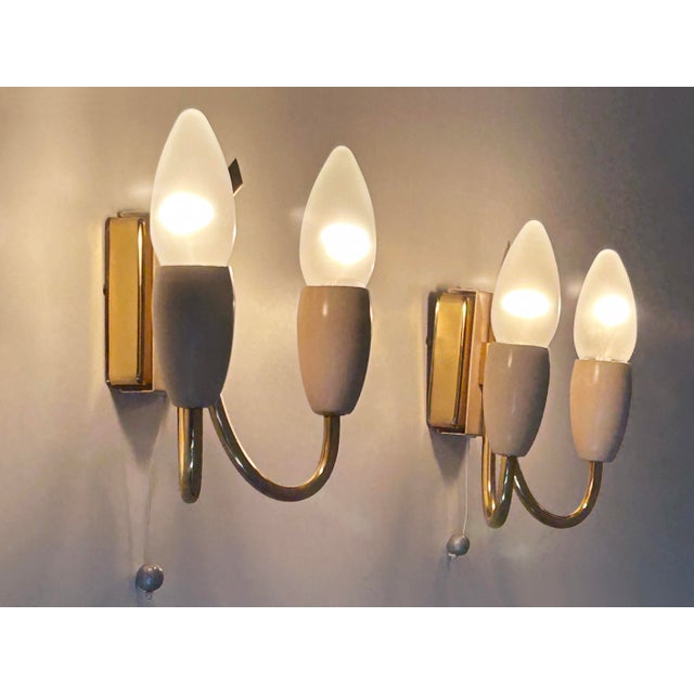 Mid-Century Modern German Sputnik Wall Lights from Kaiser-Leuchten, 1950s, Set of 2 For Sale - Image 13 of 18