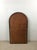 Mid Century Modern Arch Top Wall Mirror With Brutalist Style Wood Frame For Sale - Image 18 of 18