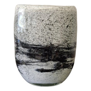 Henry Dean "Spilled Black 2" Glass Vase For Sale