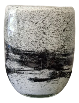 Henry Dean "Spilled Black 2" Glass Vase
