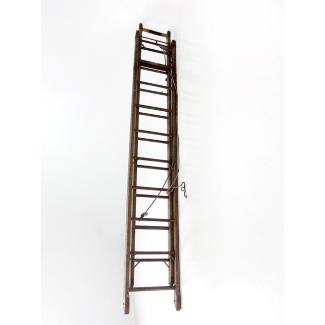 Wood Early 20th Century Oshkosh Patented Safety Ladder For Sale - Image 7 of 18