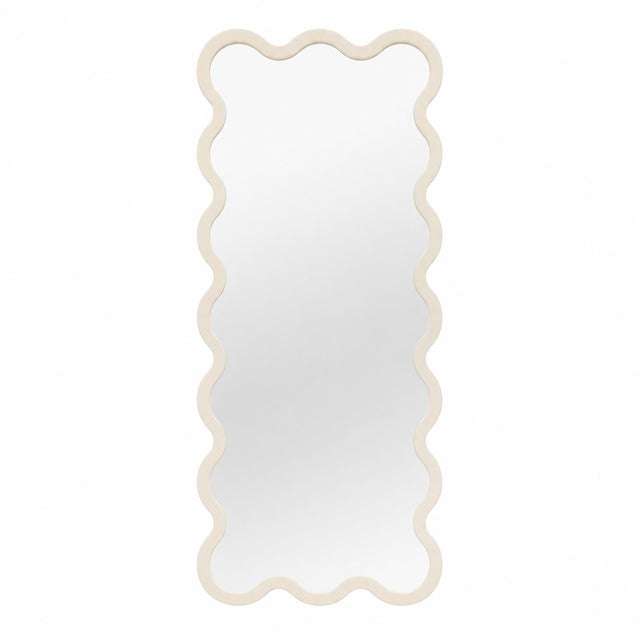 Black Luxery Full Length Sculptural Wavy Hvyli 16 Mirror by Oitoproducts For Sale - Image 12 of 18
