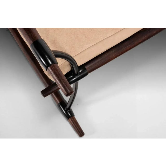 Stokke Lounge Chair by Jens H. Quistgaard for Nissen Langaa Restored in Suede Leather on a Rosewood Frame, Denmark For Sale In Orlando - Image 6 of 10