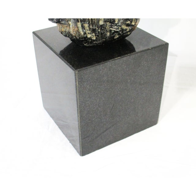 Sculpture Materials Mid Century Brutalist Head Sculpture in the Style of Curtis Jere For Sale - Image 7 of 10