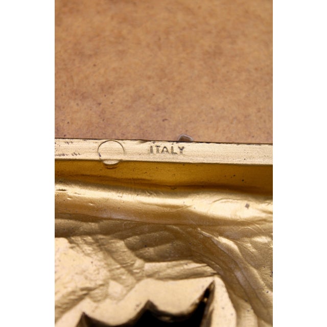 1960s Italian Gold Feather Rays Sunburst Mirror For Sale In Tulsa - Image 6 of 11