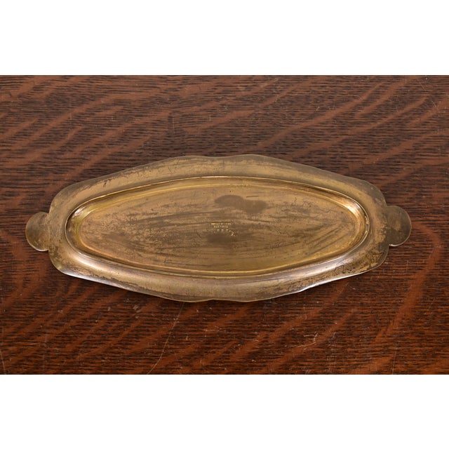 Metal Tiffany Studios New York Bronze Louis XVI Pen Tray For Sale - Image 7 of 10