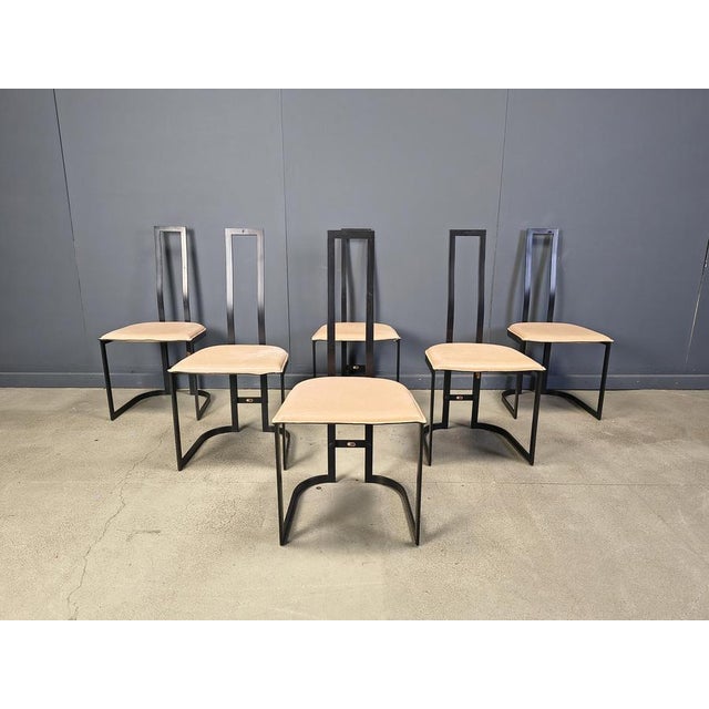 Postmodern Dining Chairs by Gastone Rinaldi for Thema, Italy, 1980s, Set of 6 For Sale - Image 13 of 16