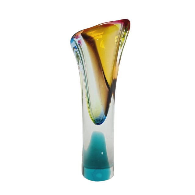 Vase by J. Hospodka for Chribska Glassworks, Czechoslovakia, 1960s For Sale - Image 17 of 17