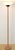 Mid-Century Modern 1970s Pink Metal Torchiere Floor Lamp | Scalloped Shade For Sale - Image 3 of 5