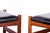 Danish Model 40 Stools in Teak and Black Leather by Hugo Farndsen for Spottrup, 1960s, Set of 4 For Sale - Image 3 of 16