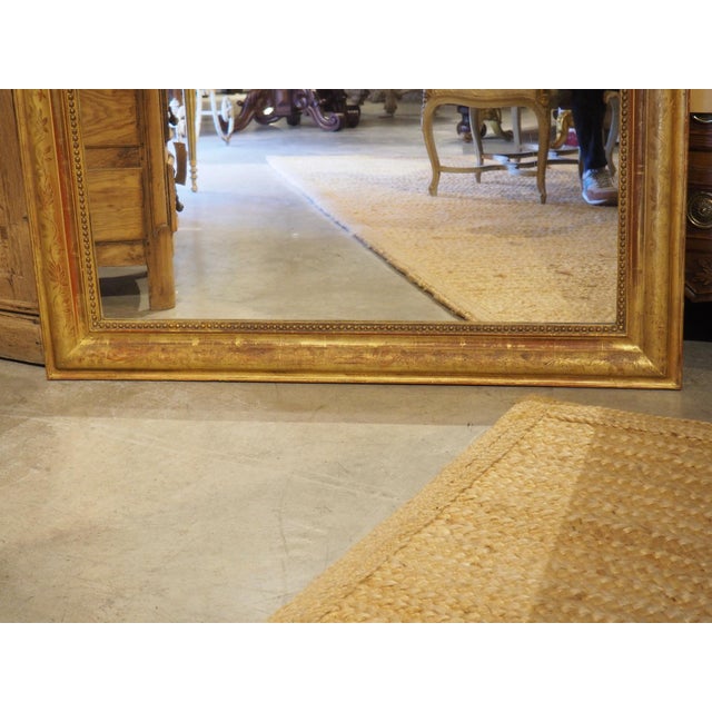 Large 19th Century French Giltwood Louis Philippe Style Mirror, 70.4 X 48 Inches For Sale - Image 15 of 18