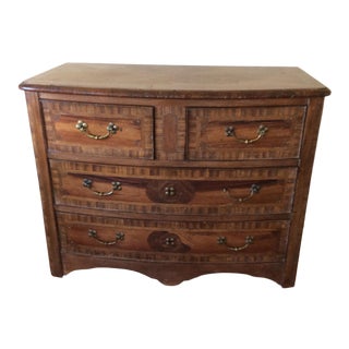 1970s Tuscan Walnut Chest of Drawers For Sale