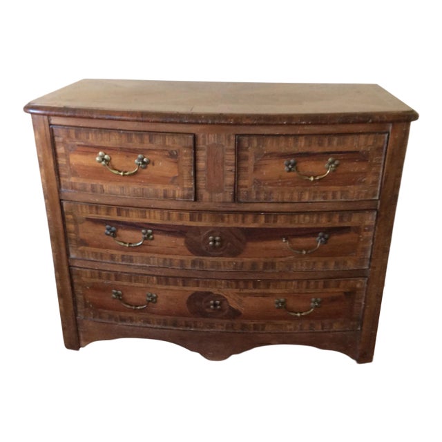 1970s Tuscan Walnut Chest of Drawers For Sale