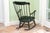American Vintage S. Bent & Bros. Black and Gilt Finished Spindle Back Rocking Chair For Sale - Image 3 of 8