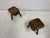 Brown Rustic Brutalist Tripod Stools in Elm, 1960s, Set of 2 For Sale - Image 8 of 17