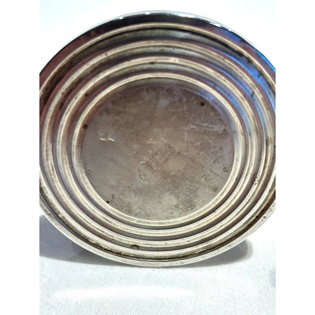 Mid 20th Century Pair of Weighted Silver Candle Holdrrs For Sale - Image 4 of 6