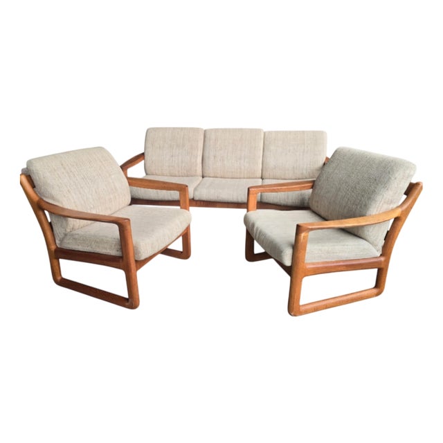 Vintage Lounge Set from Silkeborg Møbelfabrik, 1960s, Set of 3 For Sale