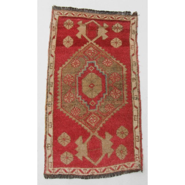 Vintage Mini Kars Region Turkish Rug For Sale - Image 4 of 4