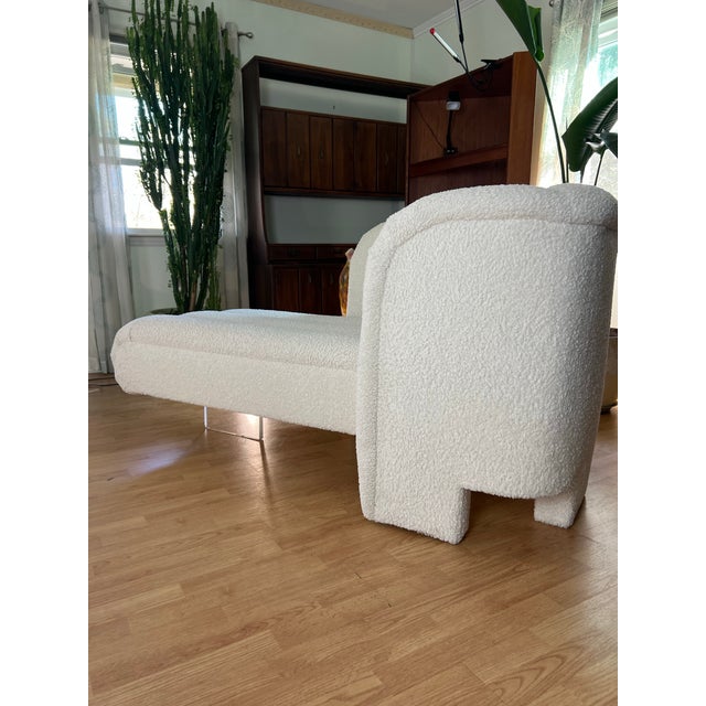 Late 20th Century Vladimir Kagan Style Lucite Chair For Sale - Image 9 of 12