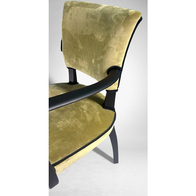 Mid 20th Century Art Decò Pair of French “Bridge” Chairs For Sale - Image 15 of 18