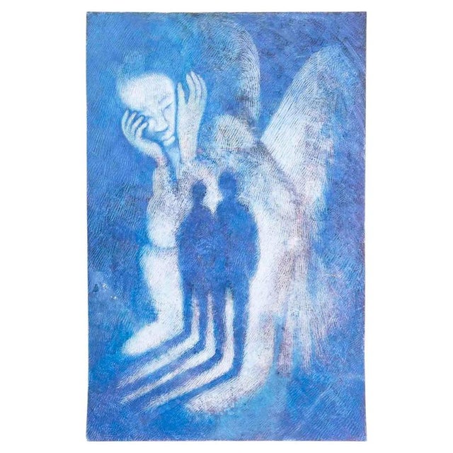 Solange Grégoire, Composition, Painting on Paper For Sale - Image 6 of 6