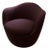 Wool Swivel Chairs - Pair For Sale