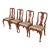 Henkel Harris Queen Anne Solid Cherry Wood Dining Chairs, Set of Four For Sale
