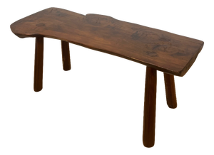 Wabi Sabi Rustic Bench in Elm, 1950s