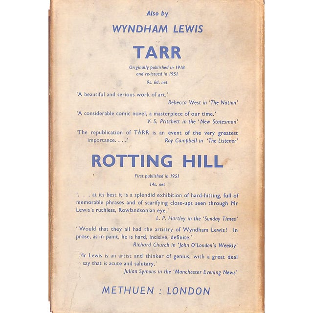 "The Revenge for Love" Book 1952 Lewis, Wyndham For Sale - Image 4 of 7