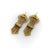 Late 19th Century Late 19th Century 14k Gold Victorian Buckle Earrings With Tassels, A Pair For Sale - Image 5 of 6