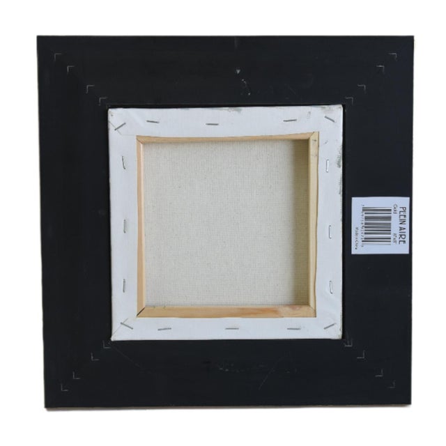 Sheep Lambs in a Field of Daffodils Oil Painting Including the Antiqued Gold Wood Frame For Sale In Los Angeles - Image 6 of 7