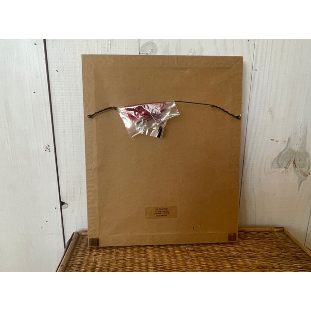 Wood Mid 20th Century Cut Paper Collage, Framed For Sale - Image 7 of 8