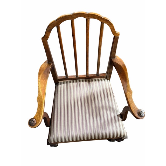 Vintage Stickley Walnut Dining Chairs Set of 8 For Sale - Image 9 of 12