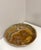 Beautiful vintage 14-inch hand-carved bowl made from natural Afghanistan banded calcite, sometimes called banded “onyx.”...