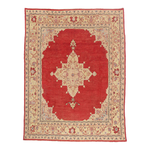 Antique Turkish Oushak Rug, 09'08 X 12'08