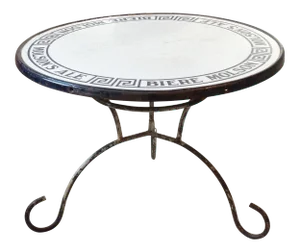 Molson Enamel Top Table