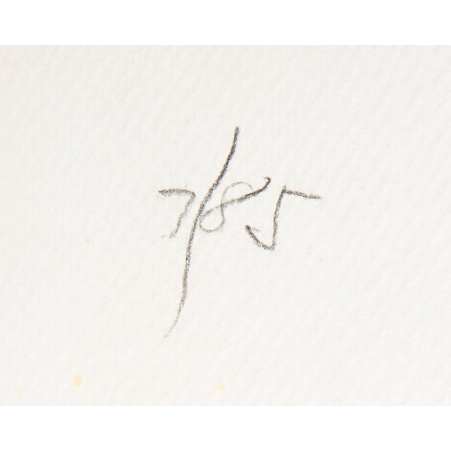 Green 1985 “Fog in the Piedmont” Acrylic Diptych Painting on Paper by Harry Hilson For Sale - Image 8 of 10