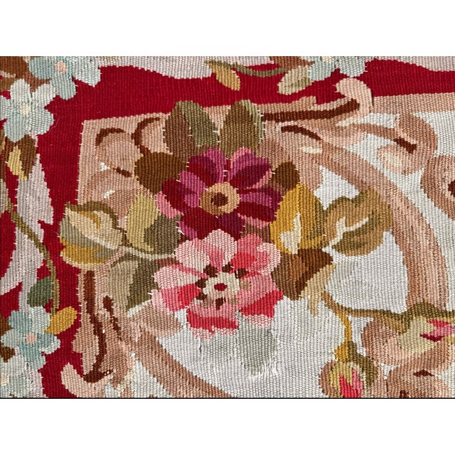 Neoclassical Elegance: A 19th-Century French Aubusson Tapestry For Sale - Image 9 of 15
