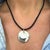 Silver Tiffany & Co. Elsa Peretti 925 Round Disc Silk Cord Pendant Necklace For Sale - Image 8 of 8
