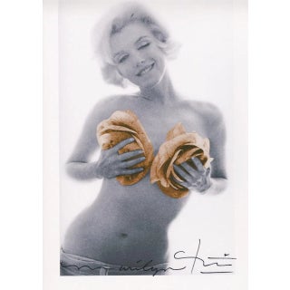 Bert Stern, Marilyn Gold Wink Roses, 2012, Paper For Sale
