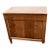 John Stuart Walnut Nightstand Mid Century Modern Vintage 3 Drawer Chest Brass For Sale