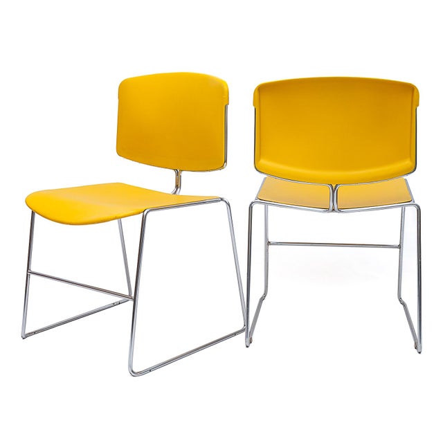 1970s Vintage Max Stacker Chairs, 1970s, Set of 6 For Sale - Image 5 of 14
