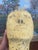 Yellow Textured Vintage Papier-Mâché Head Sculpture With Hand-Painted Detailing on Custom Stand.. For Sale - Image 8 of 9