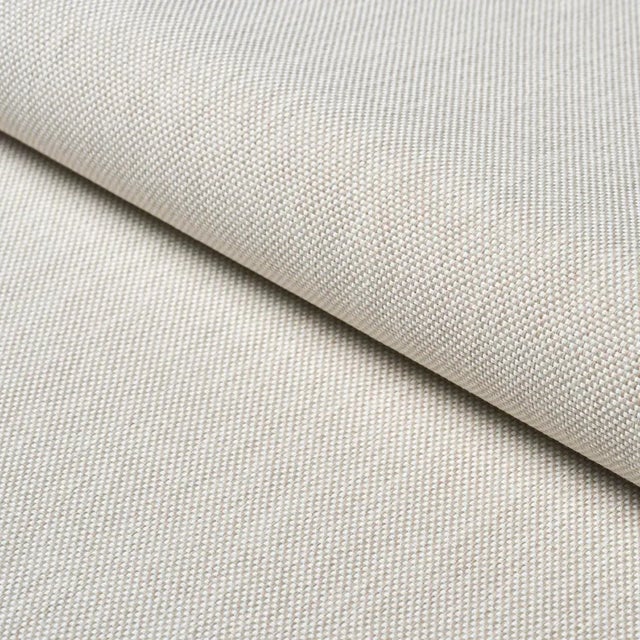 SAMPLE - Schumacher Brock Indoor/Outdoor Fabric In Neutral For Sale