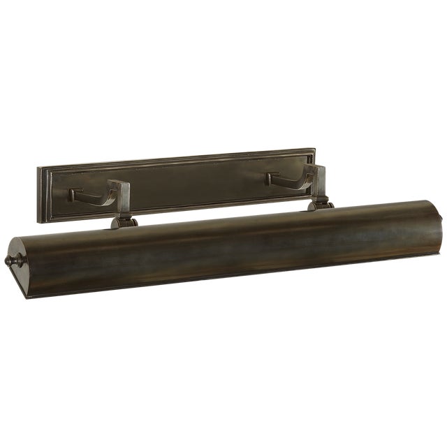 Dean 24" Picture Light in Gun Metal Designer: Alexa Hampton Height: 5" Extension: 10" Backplate: 2.75" x 18" Rectangle...