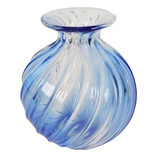 Archemide Seguso Twisted Glass Vase For Sale
