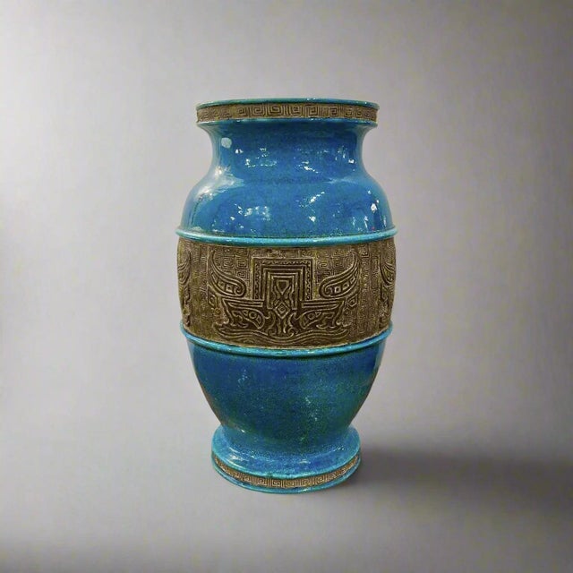 Impressive Mid 20th Century Italian Ceramic Vase For Sale In New York - Image 6 of 7