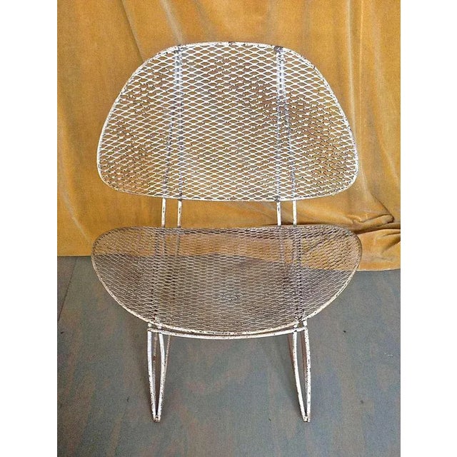 Mid-Century Modern 1960s Vintage Iron Garden Chair For Sale - Image 3 of 9